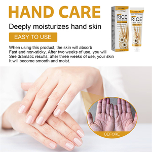 EELHOE crème pour les mains au lait de chèvre hydratante, éclaircissante, adoucissante, anti fissuration, démangeaisons sèches, réduisant la pulpe de riz - Product Image 2