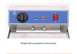 Máquina freidora eléctrica de 2 cestas con doble tanque, freidora de pollo con patatas fritas para uso comercial - Product Image 6