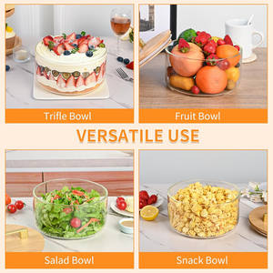 ชามแก้วเล็กพร้อมฝาปิดทำจาก<span class=keywords><strong>ไม้</strong></span>ชาม<span class=keywords><strong>ใส</strong></span>่สลัดผลไม้ขนาดใหญ่พิเศษสำหรับใช้ในห้องครัวงานตามสั่ง - Product Image 4