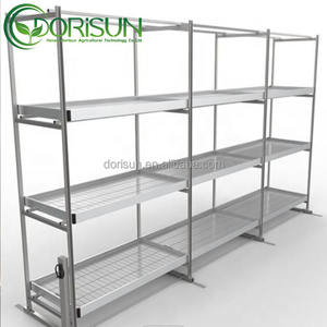 ชั้นวางของแบบเคลื่อนย้ายได้, ม้านั่งหมุนได้ถาด ABS พร้อมไฟไฮโดรโปนิกส์สีเขียวหลายชั้นอลูมิเนียมเห็ดในร่ม - Product Image 3