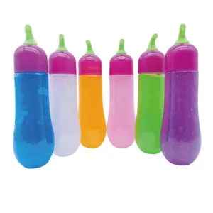 热销益智玩具南瓜塑料瓶透明水晶粘液玩具万圣节装饰扭转水晶粘液