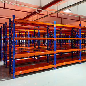 מדפי אחסון מתכת איכותיים מתכווננים בעלי 4 קומות, בעלי קיבולת של 200 ק\\\"ג, מצופים באבקה, מתוצרת HY הנמכרת ביותר. - Product Image 6