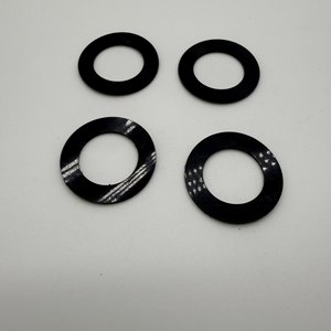 Arandelas Amortiguadoras de Goma Negra para Maquinaria y Equipos, 10 mm de Grosor, Anillos de Aislamiento de Vibraciones Duraderos - Product Image 3