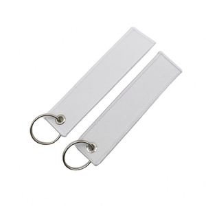 Porte-clés en tissu personnalisé avec logo imprimé, broderie tissée, cordon court, cadeau promotionnel, porte-clés vierge en tissu - Product Image 3