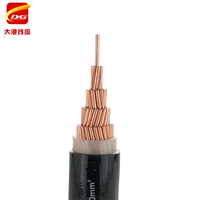 Câble d'alimentation YJV YJV32 XLPE à âme en cuivre pur, 3/4/5 conducteurs, 1,5-300 mm, ignifuge industriel, flexible, haute conductivité, durable