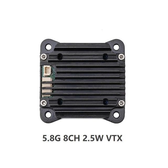 High Power 5.8G 2500mW FPV VTX Transmitter 8 Channel Low Latency Analog Video Module for Long Range Drones FPV