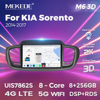 MEKEDE M6 PRO 3D Android 2K QLED système audio stéréo de voiture auto électronique pour KIA Sorento 2014-2017 BT 5.1 DSP navigation GPS