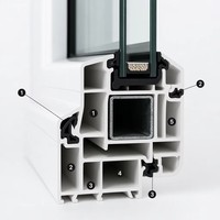 Ventana de Aluminio de Última Generación, Marco de Ventana Abatible para Casa o Villa, Ventana Oscilobatiente