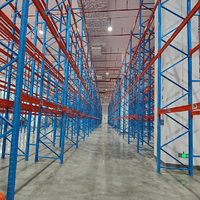 Étagère de stockage robuste pour entrepôt avec système de rayonnage pour palettes pour un stockage efficace des matériaux
