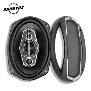 Fábrica fornecimento 4 ohm piezo 1 "borracha VC alumínio borda 6 polegadas 5 maneira alto-falante coaxial para carro