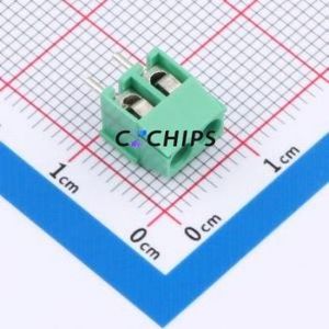 MX350-3.5-02P-GN01-Cu-Y-A Screw Terminal Block Through hole Component (THT),P=3.5mm Connector 1x2P 3.5mm Green Through Hole - Product Image 1