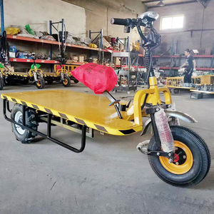 Tricycle électrique à plateau plat pour le transport de marchandises, capacité de charge de 300-400 kg, utilisation en usine, conception à carrosserie ouverte - Product Image 1