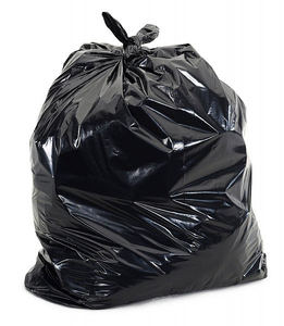 CFC Recyclable Heavy Duty Plastic Garbage General Packaging <b>Black</b> Trash Rubbish Bag - Product Image 4