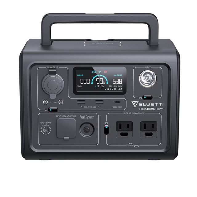 Bluetti Camping Portable Power Supply 600w Ac/dc Usb Type-c Output Emergency Mini Power Station