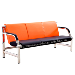Chaise d'attente à 3 places QS-WTC02 pour aéroport, hôpital, ou lieux publics, avec structure métallique - Product Image 4