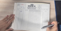 Deli — carnet de notes d'inspection, rapport correctrices, duplicateur, taille à 2 plis, 210x295mm, A4