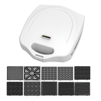 Aifa Appareil à sandwichs détachable, mini gaufrier en céramique, grill santé pour barbecue, pour boules de poulpe, beignets et œufs à bulles