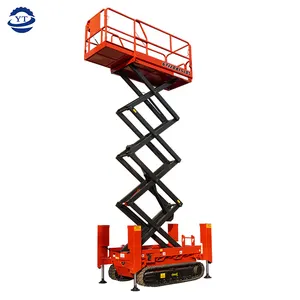 6-14m gunting mendorong sendiri semua medan tinggi kerja gunting jenis lift crawler lift dari pemasok Cina