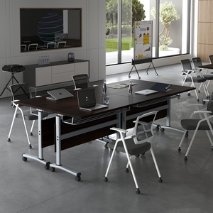 Sala de reuniones comercial moderna, mesa plegable para estudiantes escolares, mesa de estación de trabajo de formación, escritorio de oficina de entrenamiento Modular - Product Image 3