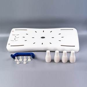 Siège de bain réglable Science avec accoudoirs 40-64 cm pour personnes âgées et femmes enceintes, chaise de bain pliable antidérapante - Product Image 2