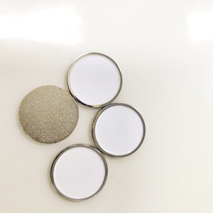 Sublimazione in bianco UV stampa indicatore di pallina da Golf nessuna tassa di stampo magnetico monete vuote gettone per incisione - Product Image 2