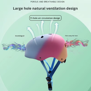 <span class=keywords><strong>Casque</strong></span> d'équitation <span class=keywords><strong>pour</strong></span> enfants avec rembourrage en EPS haute densité et mentonnière confortable <span class=keywords><strong>pour</strong></span> l'escalade et la pratique du patinage - Product Image 4