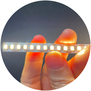 Smd2835 DC24V 1cm tagliabile 400Led/<span class=keywords><strong>m</strong></span> doppia faccia 360 gradi che emettono luce Led striscia di luce per tubo di Silicone profilo - Product Image 2