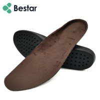 Semelles intérieures Bestar en polaire peluche pour augmenter la taille, inserts thermiques en PU pour chaussures d'hiver, semelles invisibles pour augmenter la taille pour hommes et femmes