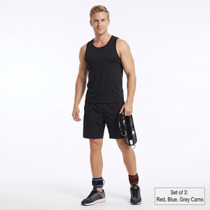 Sangles de cheville de haute qualité, robustes, respirantes, réglables, durables, en polyester et néoprène, pour entraînement en salle de sport et musculation sur machine à câble - Product Image 1