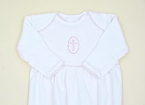 <span class=keywords><strong>Camicia</strong></span> <span class=keywords><strong>da</strong></span> <span class=keywords><strong>notte</strong></span> in <span class=keywords><strong>cotone</strong></span> puro bianco monogramma per bambini - Product Image 5