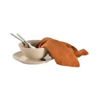 Serviette de table en lin français, 100% coton, pour usage domestique, thé
