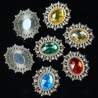 Perles miroir pour accessoires capillaires, pièces DIY, strass ronds pour la décoration de ventilateurs, matériaux pour chaussures, vêtements et accessoires de sacs