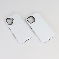 Coques de téléphone vierges 2-en-1 pour sublimation 3D, robustes, pour iPhone 17, 16, 15 Pro Max