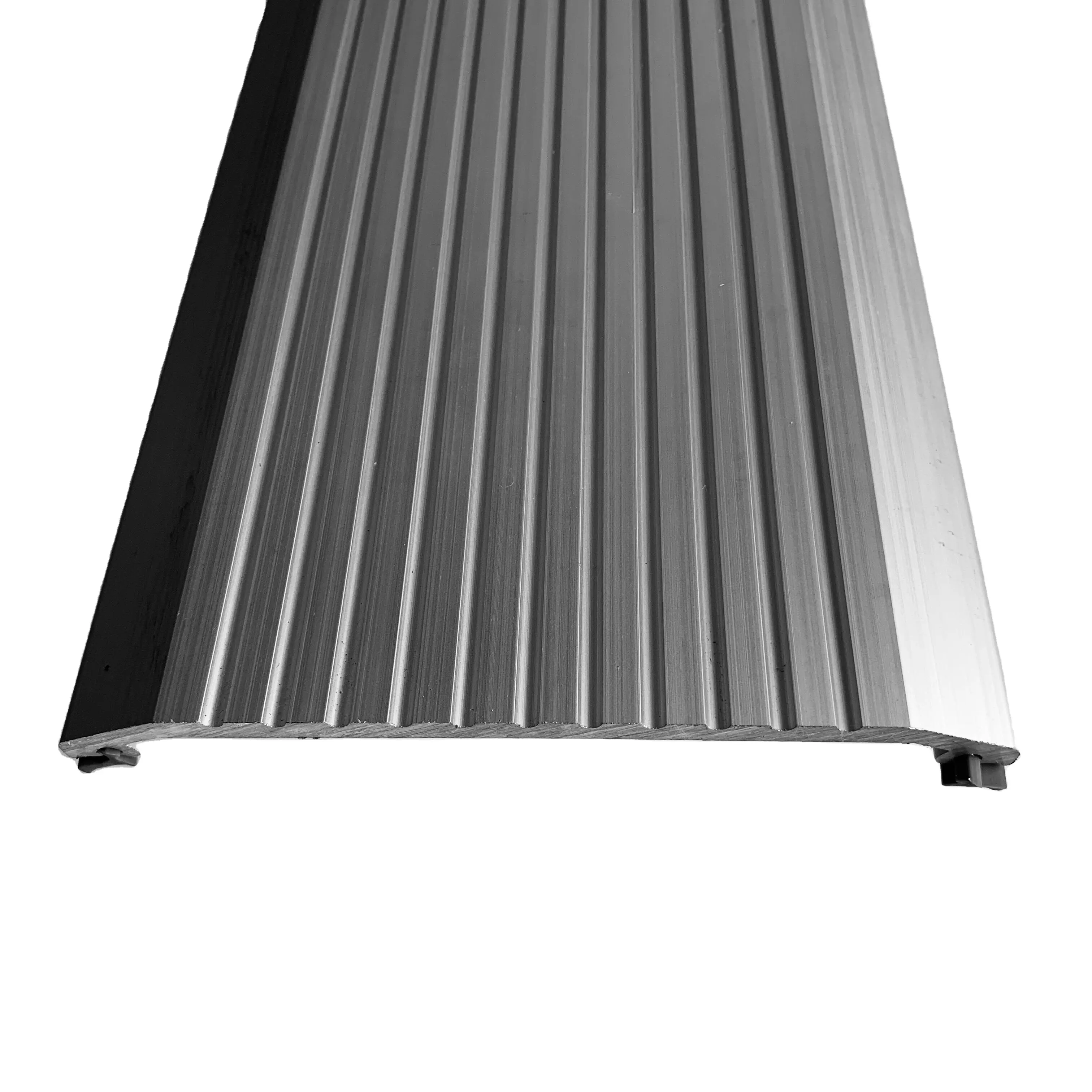 Wide Aluminum Door Threshold - Door Saddle Flat Utility Door Saddle Low-Profile Corrugated