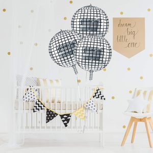 Cho Tùy Chỉnh 22 "Bạc Chrome 4D Lá Bóng Bay 6 cái/bộ Lớn <span class=keywords><strong>Disco</strong></span> Bóng Cho Đám Cưới Và Các Bên - Product Image 4