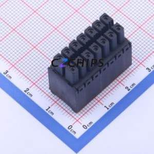 KF2EDGKS-3.5-2*7P Plug-in Terminal Block P=3.5mm Connector ( Connector Type: Male Plug )( Construction: 2x7P )( Pitch: 3.5mm ) - Product Image 2