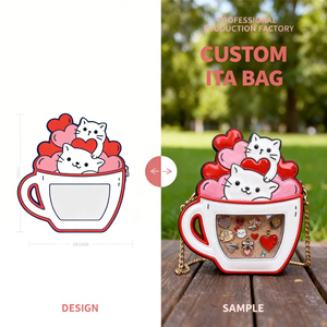 Bolso de Mano de Lujo para Mujer, Diseño de Corazón, PVC, Impermeable, Estilo Ita, Cuero, Grande, a la Moda, Tendencia 2026 - Product Image 2