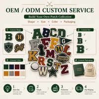 Patch en chenille personnalisé, lettres brodées 3D, lettres B en tissu éponge, thermocollantes, pour vêtements, vestes, sacs, chapeaux, appliques DIY