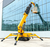 Grue araignée de 1,5 tonne fabriquée en Chine, à flèche télescopique et commande sans fil pour levage de haute précision