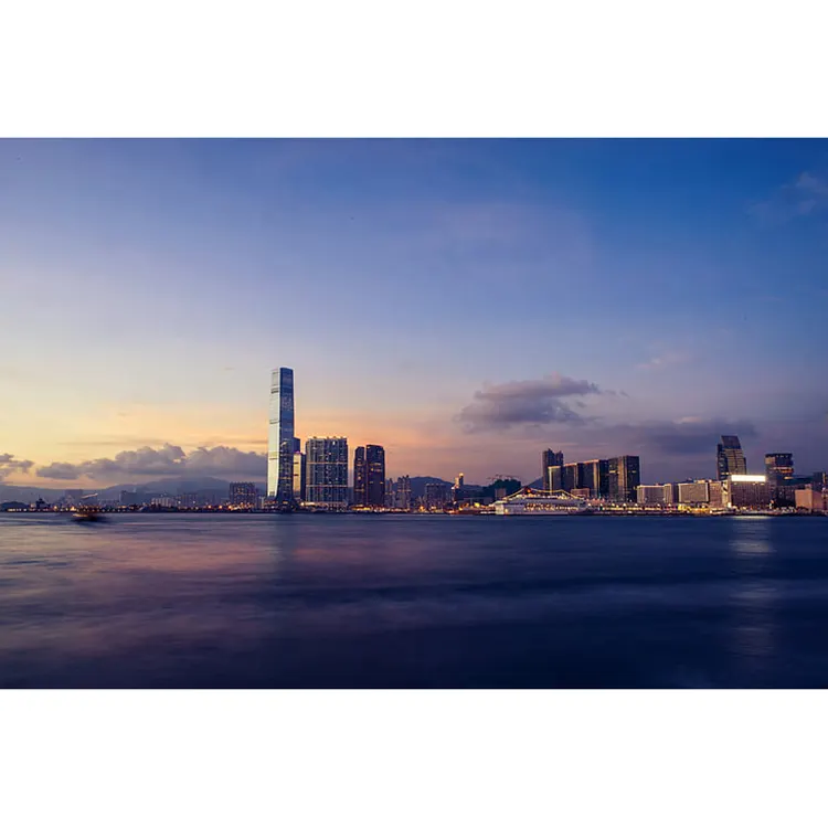 ฮ่องกงฮาร์เบอร์ Skyline,ภาพตัวอย่าง DIY กำหนดเองชิโนหัตถกรรมแบรนด์เพชรภาพวาดของขวัญตกแต่ง