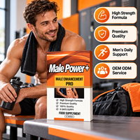 Comprimés à base de plantes OEM ODM Male Power Plus pour hommes, soutien quotidien de la vitalité et de l'énergie, 6 comprimés, marque privée