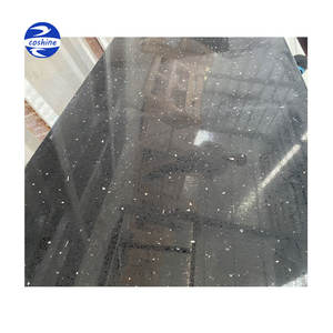 גלקסי שחור קוורץ לוחות Sparke שחור קוורץ אבן מטבח השיש - Product Image 1