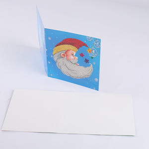 Kit kartu ucapan lukisan berlian DIY gaya Natal kartu ucapan seni Berlian Natal kartu ucapan lukisan berlian 5d - Product Image 5