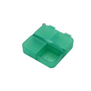 Porte-clés promotionnel personnalisé en plastique PP avec logo, boîte à pilules portable format poche, cadeau promotionnel pas cher très demandé - Product Image 2