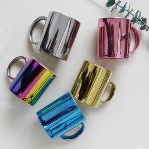 <b>Ceramic</b> Mug Electroplated Gold With Handle Coffee <b>Cup</b> Water <b>Cup</b> Gift Present Spring 2013 Domestic Trade Qualified Product - Product Image 1