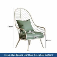 Ensemble de canapé et table en métal imperméable et résistant au soleil pour balcon de villa de loisirs, idéal pour café et salon de thé