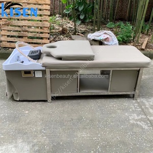 Table de lavage multifonctionnelle Kisen pour salon de coiffure, lit de massage thaïlandais, table de shampoing avec circulation d'eau et vapeur - Product Image 4