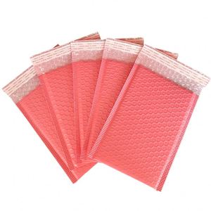 ซองกันกระแทกพลาสติกแบบ Co-extruded สีชมพู HYB-10 สำหรับส่งด่วน บรรจุภัณฑ์เสื้อผ้าแบบหนา ปิดผนึกด้วยกาวในตัว รับผลิตตามสั่งขายส่ง - Product Image 6