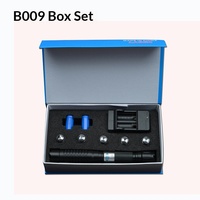 Pointeur laser bleu alimenté par batterie B009, aide au positionnement laser, boîtier en aluminium, emballage en boîte couleur pour démonstration pédagogique