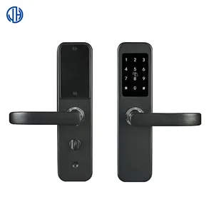Impermeabile Tuya WIFI APP Cerradura serratura digitale maniglia per porta biometrica in alluminio serratura intelligente senza chiave